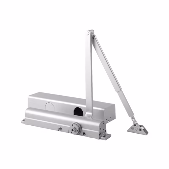 Ferme-porte automatique réglable en aluminium, ferme-porte en métal pour portes en acier ignifuges