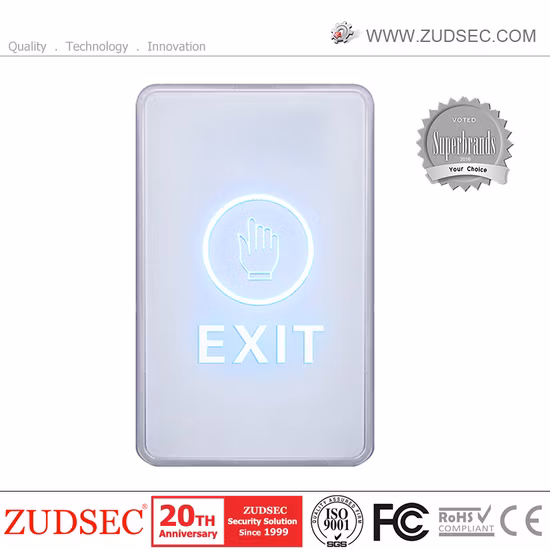 Bouton de déverrouillage de porte à écran tactile pour le contrôle d'accès